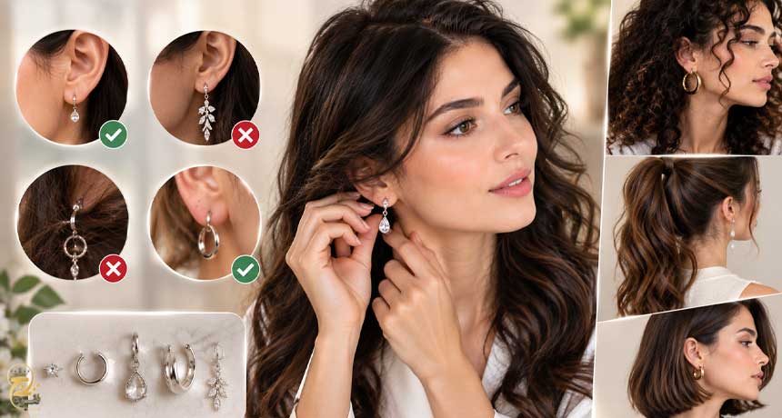 چطور گوشواره ای انتخاب کنیم که به مو گیر نکند