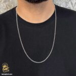 زنجیر نقره مردانه سبک NSM N7