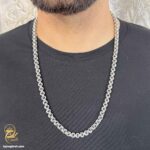 گردنبند نقره مردانه پهن NSM N6