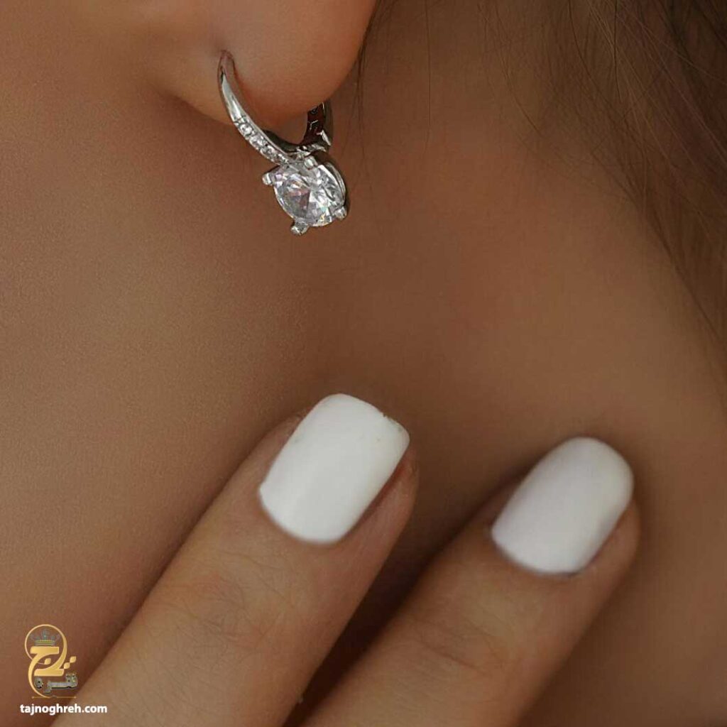 گوشواره نقره حلقه ای ESW E46