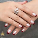 انگشتر نقره زنانه شیک مدل RSW F37