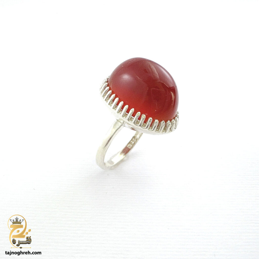 انگشتر نقره زنانه عقیق RSW F44