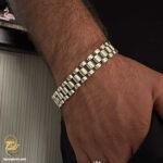 دستبند نقره مردانه رولکس BSM B52