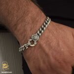 دستبند نقره مردانه کارتیه BSM B53