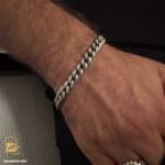 دستبند نقره مردانه کارتیه BSM B53