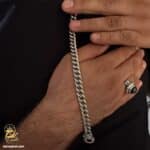 دستبند نقره مردانه کارتیه BSM B53