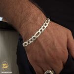 دستبند نقره مردانه ایتالیایی BSM B54