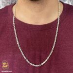 زنجیر فلامینگو نقره مردانه NSM N10