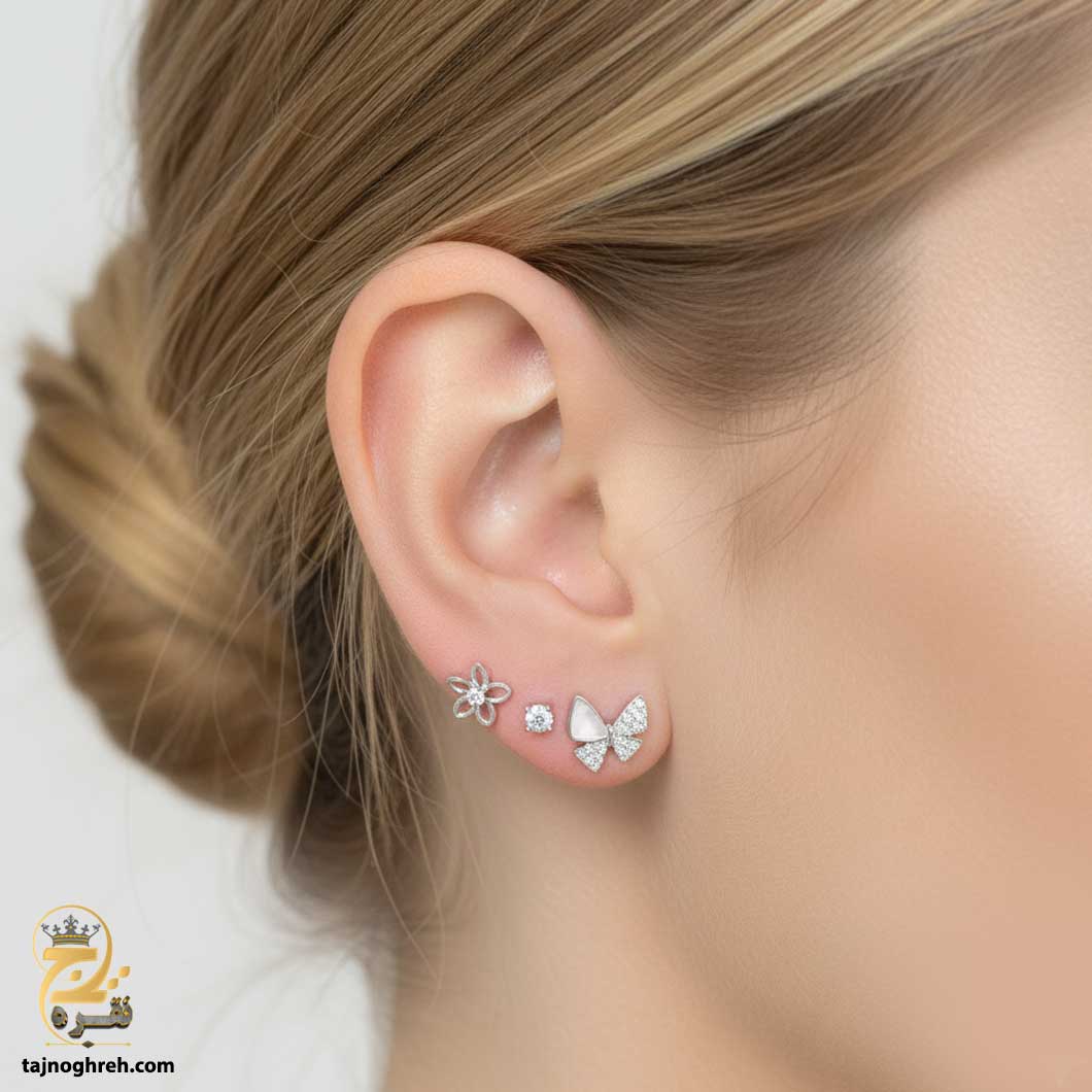 silver-earrin-esw-e49-02 گوشواره نقره میخی ESW E49