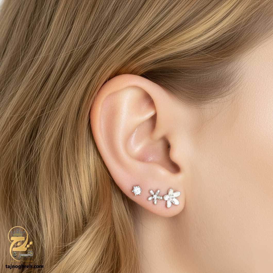 silver-earrin-esw-e51-02 گوشواره نقره میخی ESW E51