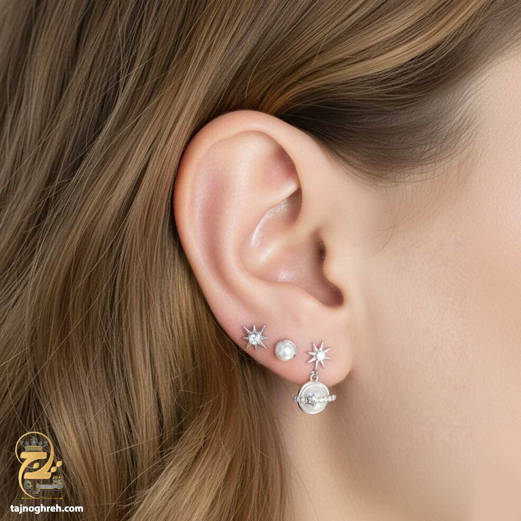 silver-earrin-esw-e56-02 گوشواره نقره میخی ESW E56