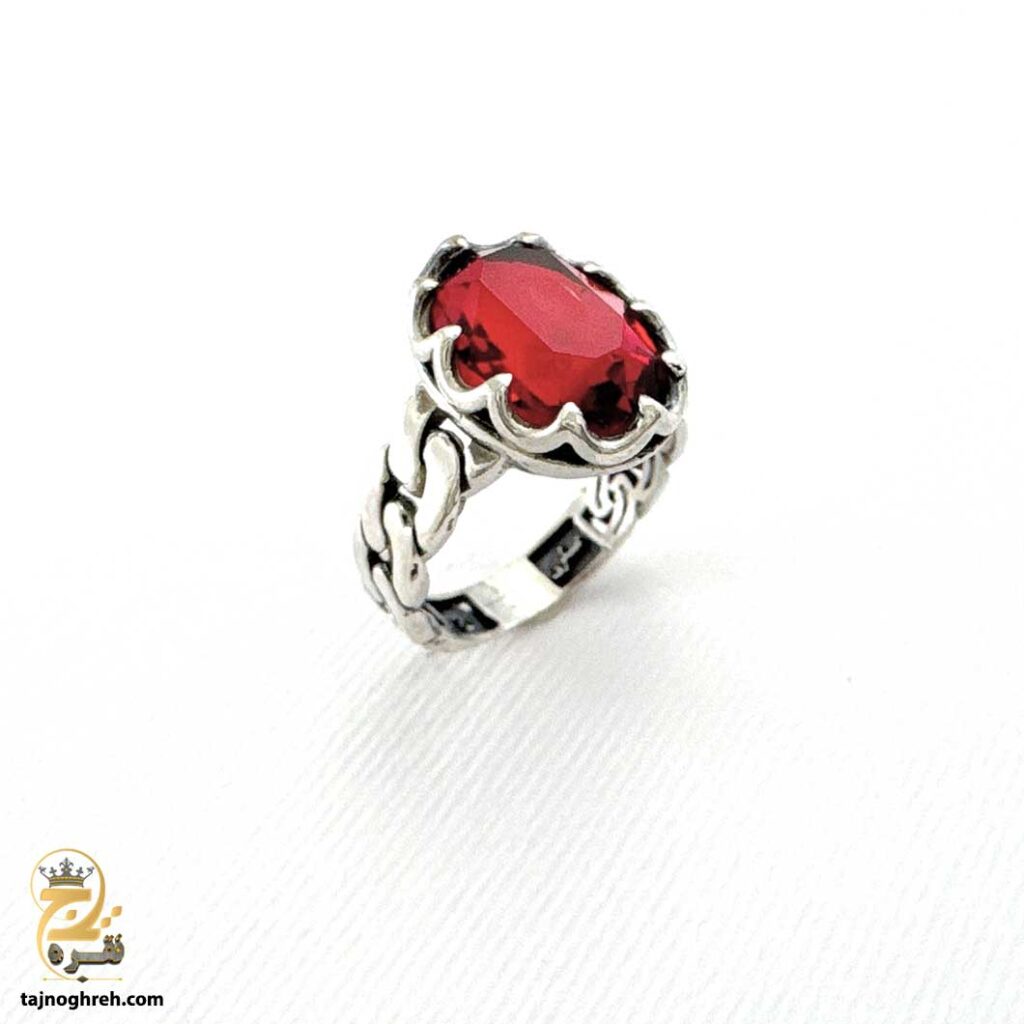 انگشتر نقره زنانه نگین دار RSW F50