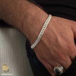 دستبند کارتیر نقره مردانه BSM B60