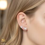 گوشواره نقره پروانه ESW E57