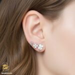 گوشواره نقره میخی مدل ESW E60
