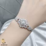 دستبند نقره النگویی زنانه مدل DSW D47
