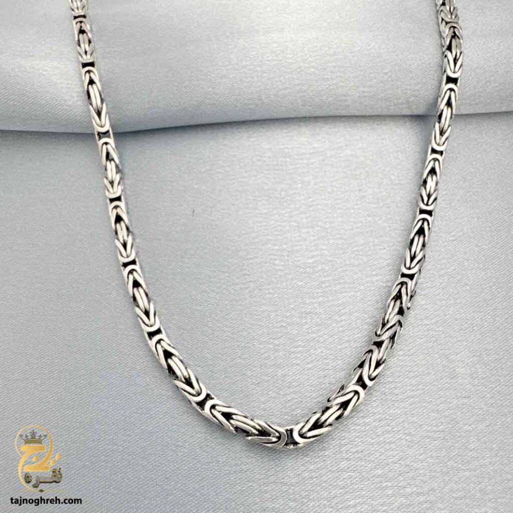 زنجیر نقره اصل مردانه مدل NSM N31