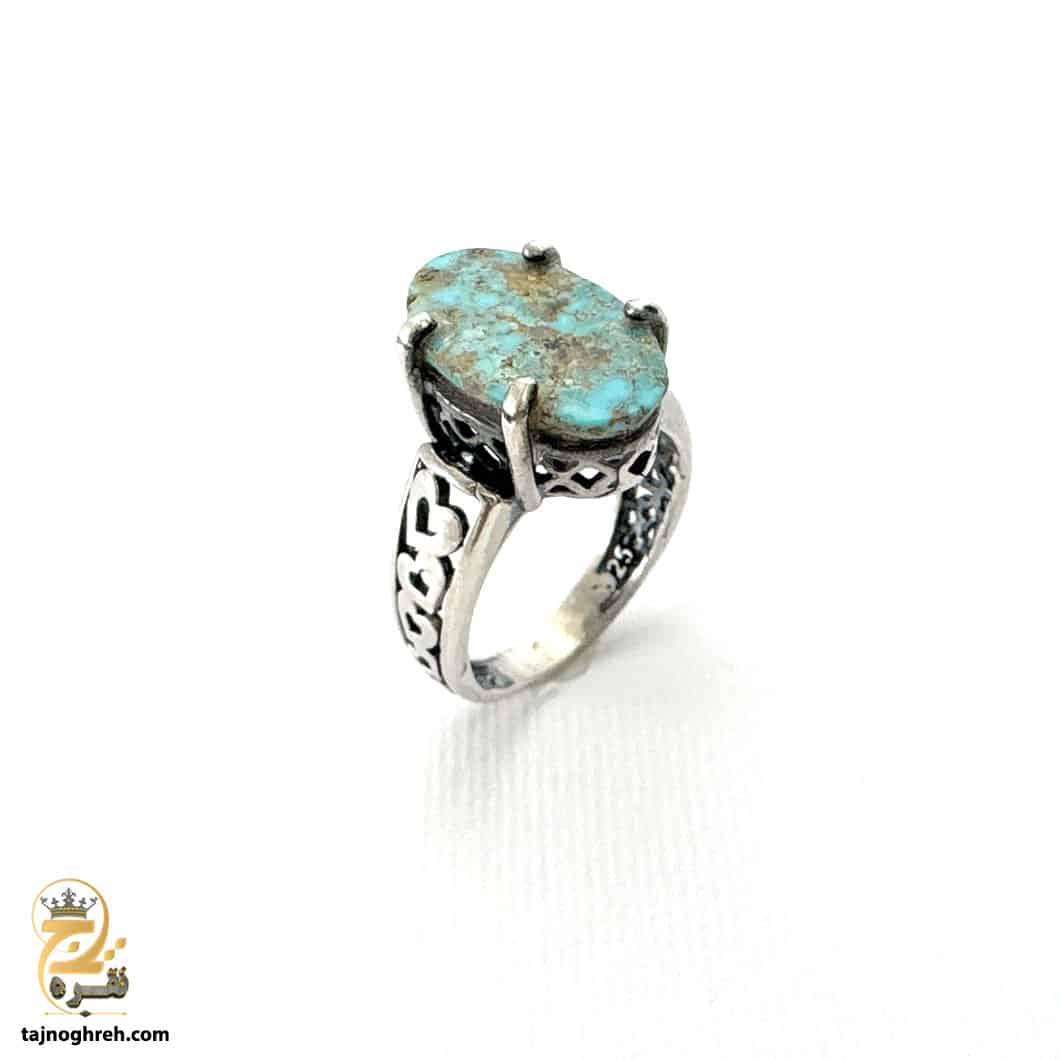 women-silver-ring-rsw-f57 انگشتر نقره زنانه فیروزه مدل RSW F57