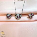 نیم ست نقره زنانه طرح قلب مدل NSW N4 IMAGE1