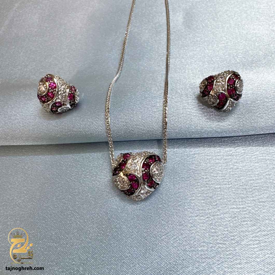 half-set-silver-nsw-n4 نیم ست نقره زنانه مدل NSW N4