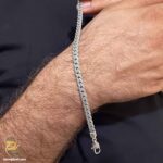 دستبند نقره مردانه کارتیه مدل BSM B75