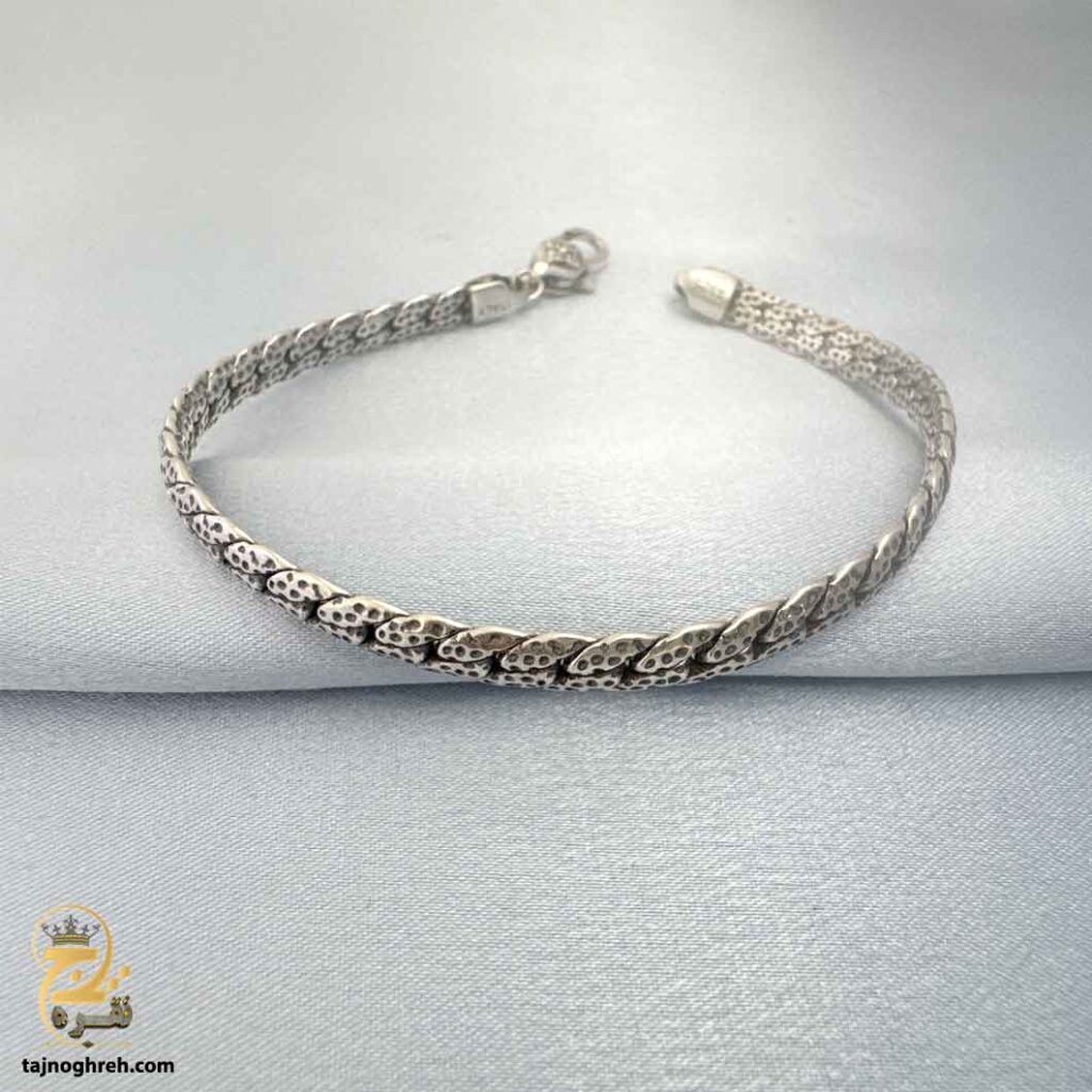 دستبند نقره مردانه کارتیه مدل BSM B75