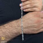 دستبند نقره مردانه ایتالیایی مدل BSM B77