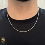 زنجیر نقره ایتالیایی مردانه مدل NSM N34