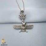 گردنبند نقره فروهر مردانه مدل NSM N42