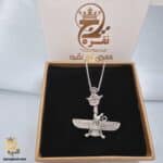 گردنبند مردانه فروهر نقره مدل NSM N42