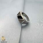 انگشتر مردانه اسپرت نقره مدل RSM K104