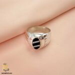 خرید انگشتر نقره مردانه شیک مدل RSM K106