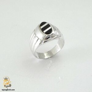انگشتر نقره مردانه شیک مدل RSM K106