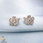 گوشواره نقره نگین دار مدل ESW E69