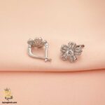 گوشواره نقره نگین دار زنانه مدل ESW E69