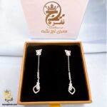 گوشواره نقره آویز بلند مدل ESW E70