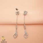 گوشواره نقره آویز دار مدل ESW E70