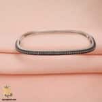 دستبند النگویی نقره دخترانه مدل DSW D50