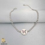 دستبند نقره زنجیری زنانه مدل DSW D52