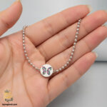 دستبند نقره زنجیری زنانه مدل DSW D52