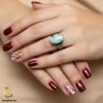 انگشتر نقره زنانه فیروزه مدل RSW F57