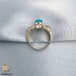 انگشتر نقره زنانه فیروزه آمریکایی مدل RSW F61 IMAGE2