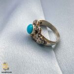 انگشتر نقره زنانه فیروزه آمریکایی مدل RSW F61 IMAGE3