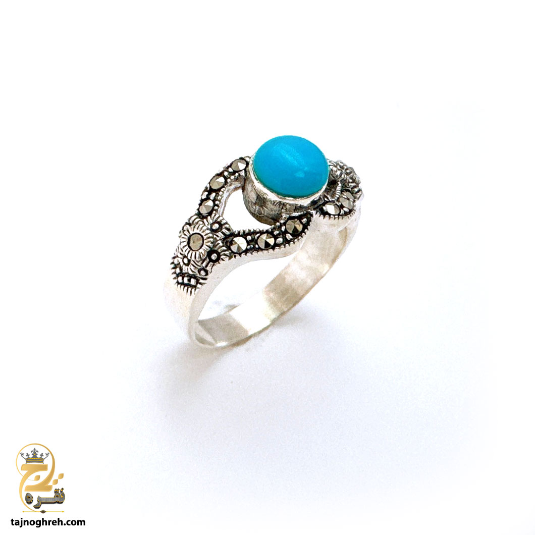 women-silver-ring-rsw-f61 انگشتر نقره زنانه فیروزه مدل RSW F61