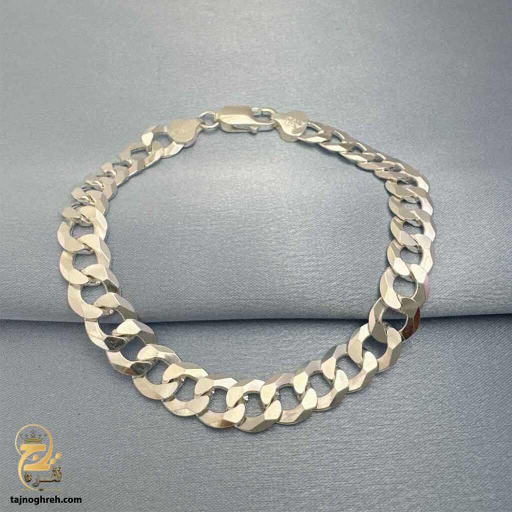 دستبند نقره مردانه کارتیه مدل BSM B81