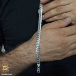دستبند کارتیر نقره مردانه مدل BSM B81
