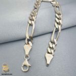 دستبند نقره پهن مردانه مدل BSM B83