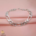 دستبند فیگارو نقره مدل BSM B83