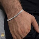دستبند نقره مردانه ایتالیایی مدل BSM B84