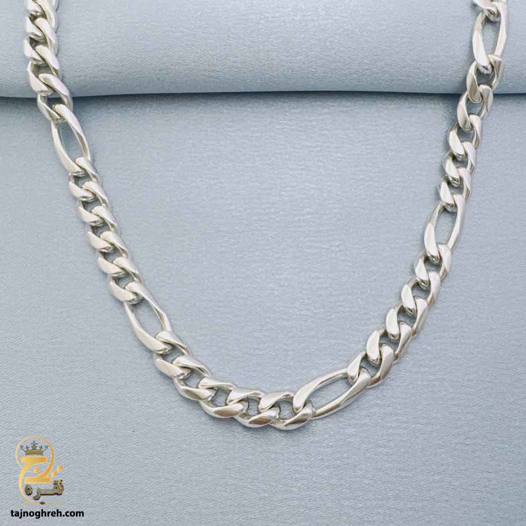 men-silver-chain-nsm-n46 زنجیر نقره مردانه سنگین مدل NSM N46